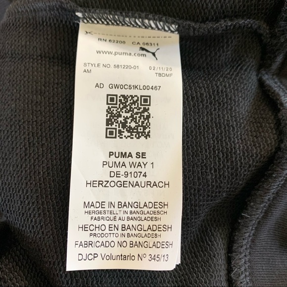 Puma Sweatshirt Puma Logo Amplified Terry Hoodie - Picture 12 of 15